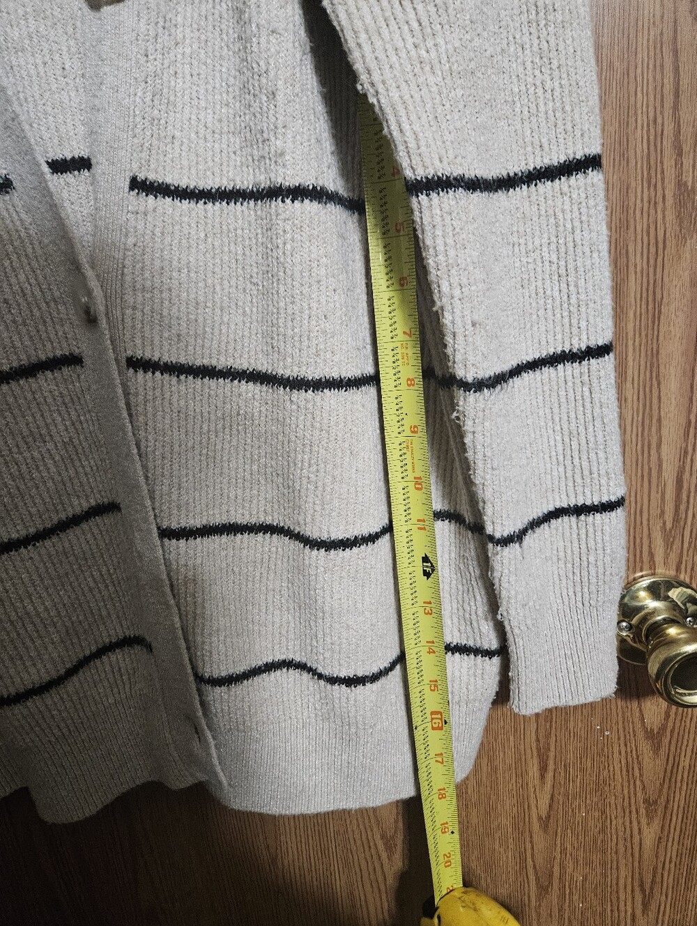 Altard State Button Striped Cream Cardigan Oversized Boho Size XS! - Picture 6 of 6